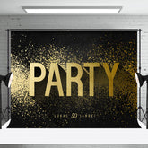 Personalisiert Gold Funkeln 50 Geburtstag Party Hintergrund